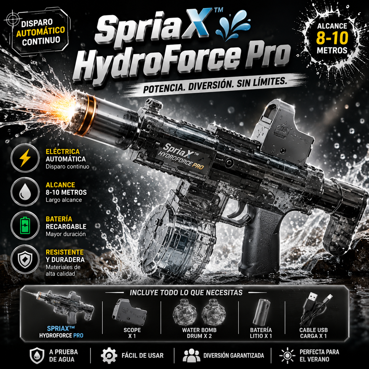 SpriaX™ HydroForce Pro