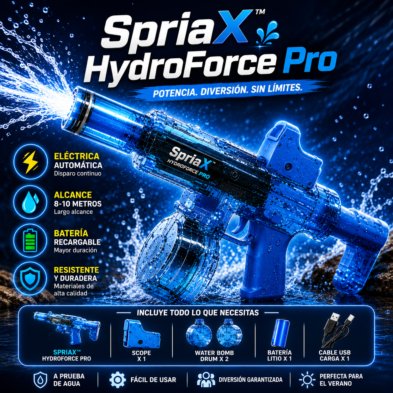 SpriaX™ HydroForce Pro